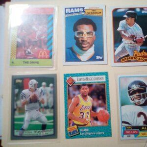 Michael Jordan, Eric Dickerson, Peyton Manning, Roberto Alomar, Magic, Walter P